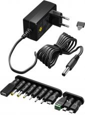 Adjustable power supply 3-12V 7.2W @ electrokit