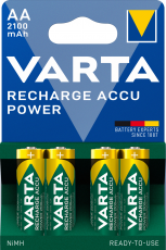 NiMH AA batteri laddbart 1.2V 2100mAh Varta 4-pack @ electrokit