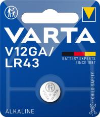 LR43 alkaline button cell 1.5V Varta @ electrokit