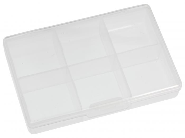 Storage box 86 x 62 x 19mm 6 compartments @ electrokit (1 of 2)