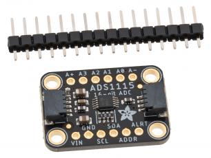 ADS1115 16-bit ADC 4ch 16x PGA QWIIC/Stemma @ electrokit