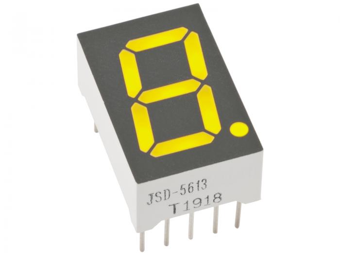 LED display 7-seg 14mm yellow CA @ electrokit (2 of 2)