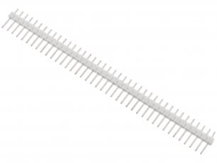Pin header 2.54mm 1x40p - white @ electrokit