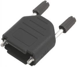 Enclosure D-SUB 9p (HD15p) plastic black @ electrokit