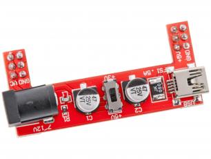 Breadboard power supply 3.3/5V 700mA @ electrokit