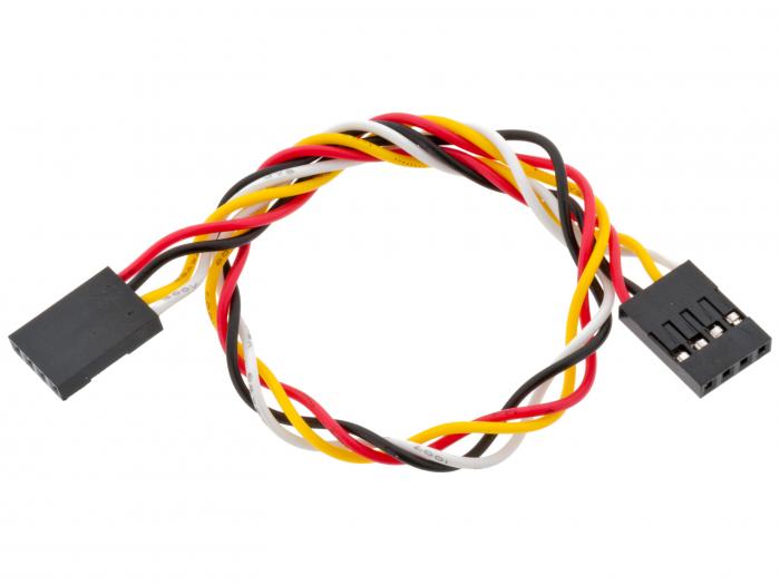 Jumper wire 4-pin dupont 200mm @ electrokit (1 of 3)