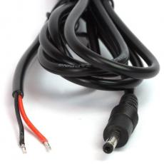 DC-kabel 1.3/3.5mm 1.5m öppen ända @ electrokit