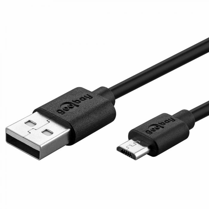 USB-laddare 5W 1A med micro-USB svart @ electrokit (2 av 3)