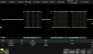 MIL-STD-1553B Trigger & Decode SDS6000L-1553B @ electrokit