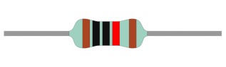 Resistor metal film 0.6W 1% 10kohm (10k) @ electrokit