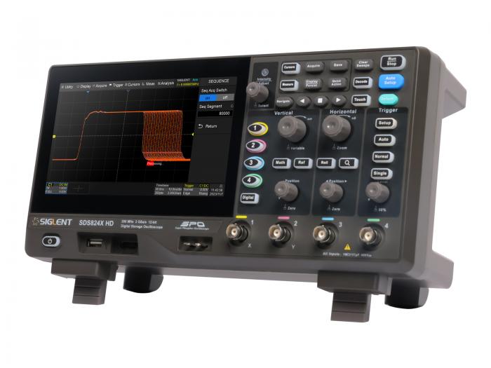 Oscilloscope 200MHz 4-ch 12-bit Siglent SDS824X HD @ electrokit (11 of 11)