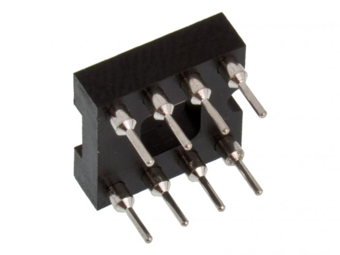 DIL-socket lathed 8-pin @ electrokit