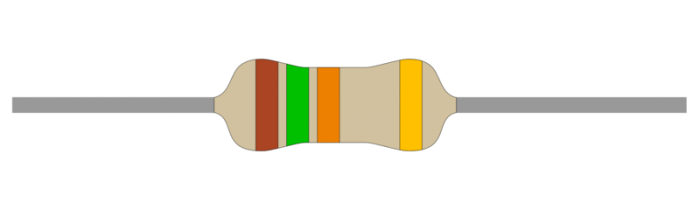 Resistor carbon film 0.25W 15kohm (15k) @ electrokit (1 of 1)