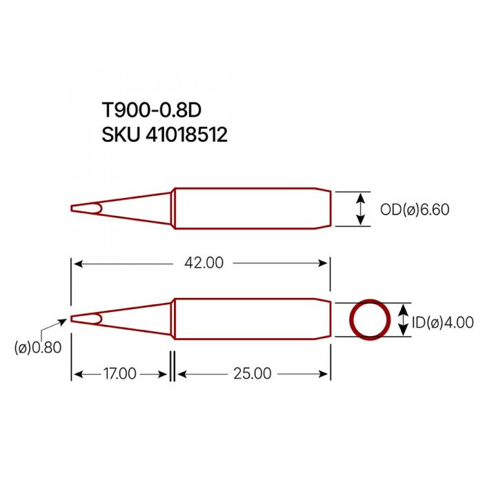 Ldspets T900-0.8D @ electrokit (2 av 2)