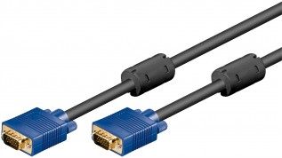 VGA monitor cable SVGA DB15HD 1.8m @ electrokit