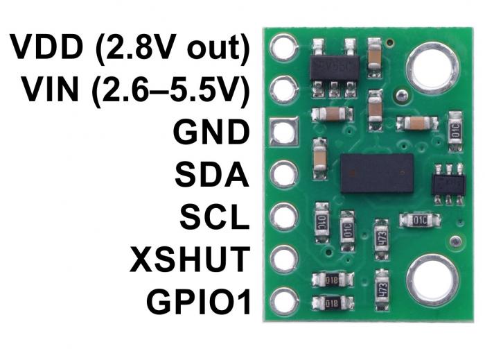 Avstndssensor 2m VL53L0X @ electrokit (4 of 8)