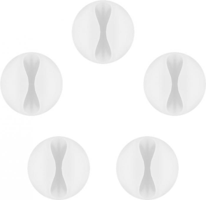 Self-adhesive cable holder white 5-pack @ electrokit (3 of 4)