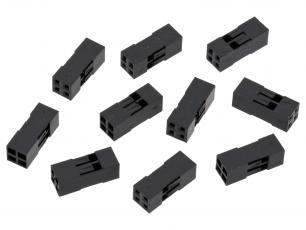 Contact housing 2.54mm 2x2-pin 10-pack @ electrokit