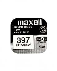Knappcellsbatteri silveroxid 396/397 SR726 Maxell @ electrokit