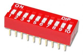 DIP switch 10-pol @ electrokit