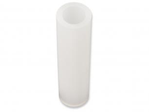 Spacer M4 25mm plastic white @ electrokit