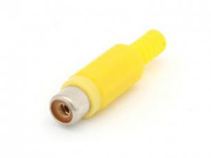 RCA jack cable yellow @ electrokit