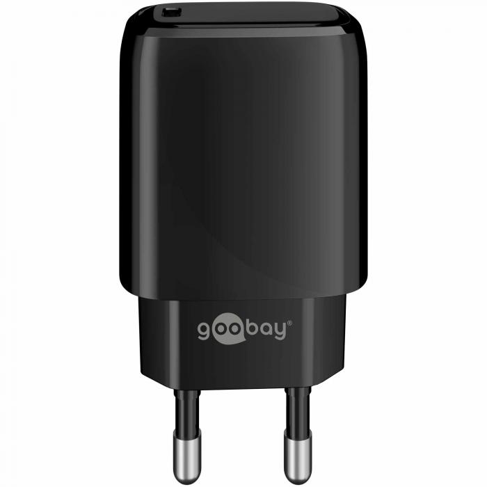 USB-C PD charger 20W 3A black @ electrokit (2 of 3)