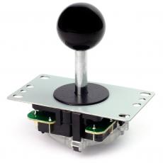 Joystick arcade short handle black @ electrokit