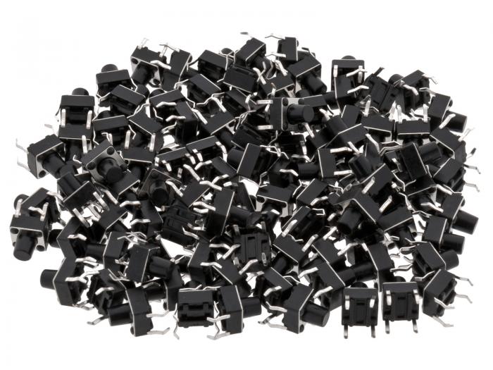 Push button PCB 6x6x7mm - 100 pack @ electrokit (1 of 2)