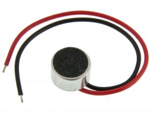 Electret microphone ø6.0 x 3.7mm with wires @ electrokit