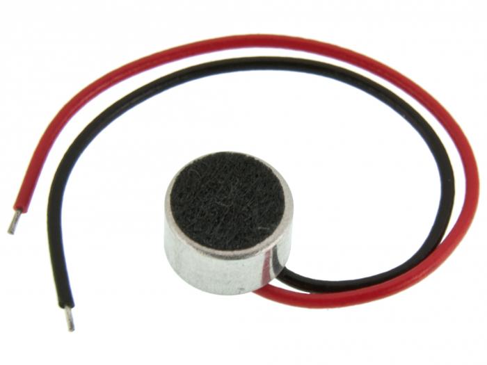 Electret microphone 6.0 x 3.7mm with wires @ electrokit (1 of 3)
