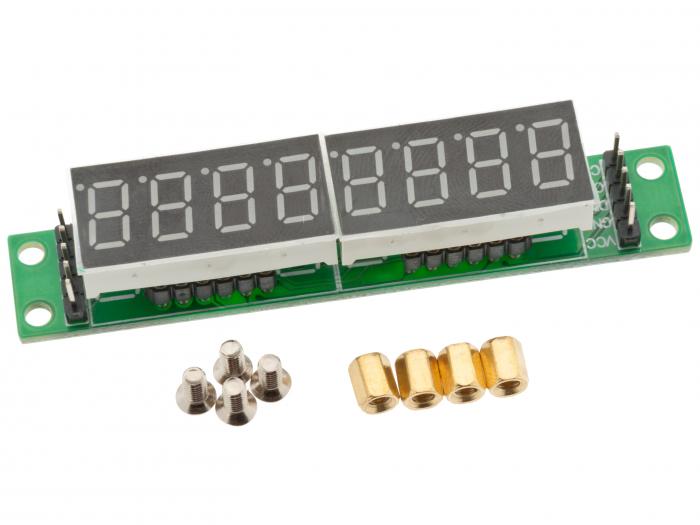 LED module 7-segment 8 digit serial @ electrokit (1 of 3)