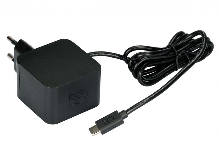 Power Supply 27W USB-C PD Raspberry Pi 5 black @ electrokit (1 of 2)