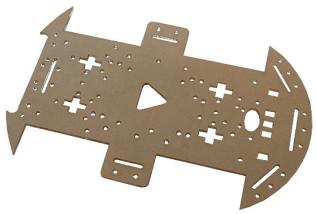 Olimex robot chassis 4 wheel - extra base plate @ electrokit