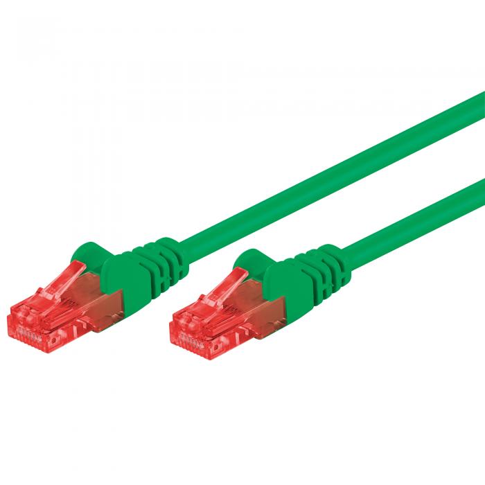 UTP Cat6 patch cable 0.25m green CCA @ electrokit (1 of 1)