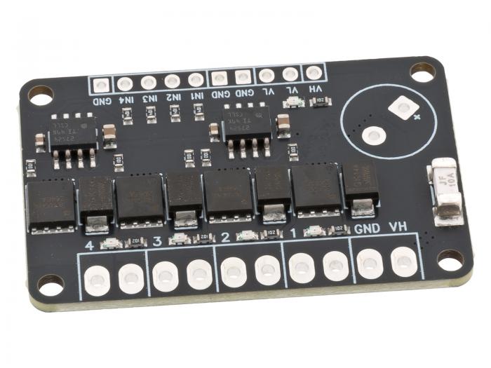 MOSFET Drivkort 4-kan 50V 10A @ electrokit (2 av 8)