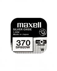 Knappcellsbatteri silveroxid 370 SR920 Maxell @ electrokit