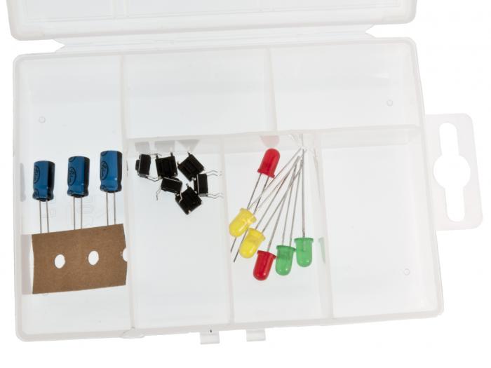 Storage box 135 x 85 x 25mm 6 compartments @ electrokit (2 of 2)