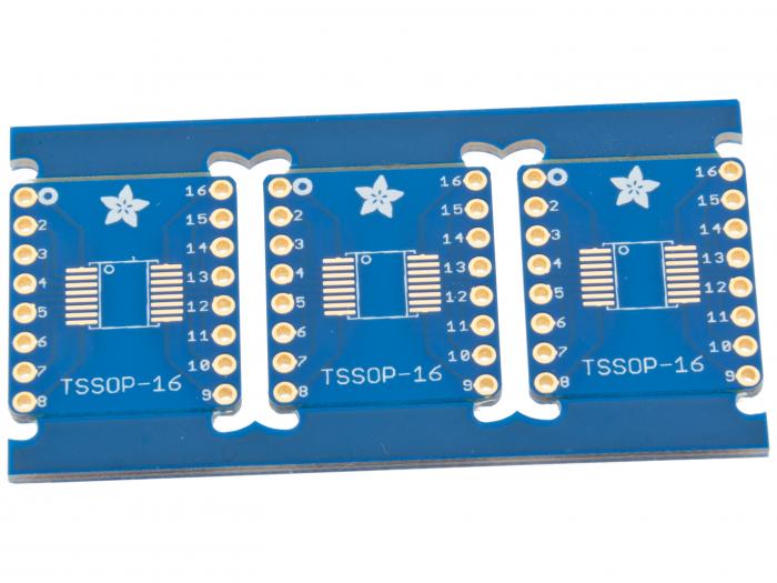 Adapter board SO-16 / TSSOP-16 - DIP-16 - 3-pack @ electrokit (2 of 2)