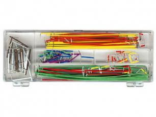 Hook-up wires w. pins for breadboard @ electrokit