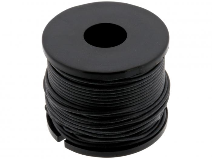 Hookup wire AWG30 silicone 15m - black @ electrokit (1 of 2)