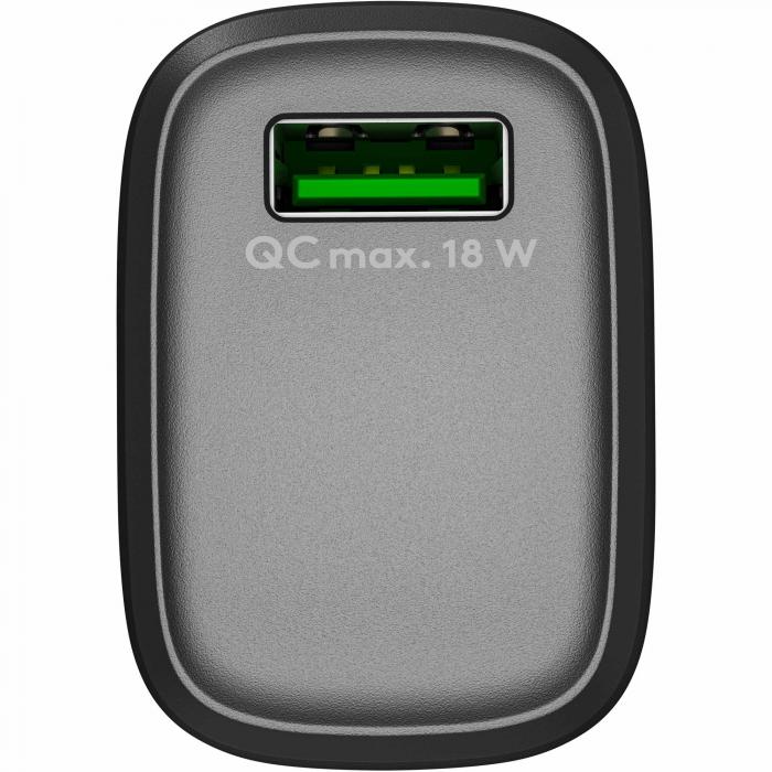 USB snabbladdare QC 3.0 18W svart @ electrokit (3 av 3)