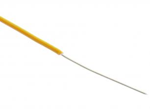 Hookup wire 0.05mm² 50m yellow @ electrokit