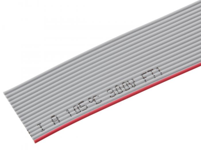 Ribbon cable gray 16 wires 1.27 mm /m @ electrokit (1 of 1)