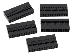 Contact housing 2.54mm 2x12-pin 5-pack @ electrokit