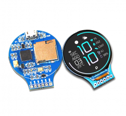 1.28" Round LCD Board based on RP2040 @ electrokit