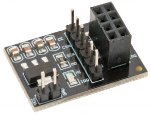 Adapterkort för NRF24L01 med spänningsregulator @ electrokit