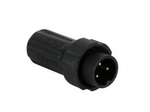 Universal connector 3-pin male cable IP68 @ electrokit