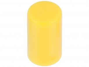 Cap for push button PCB 2-p - yellow @ electrokit