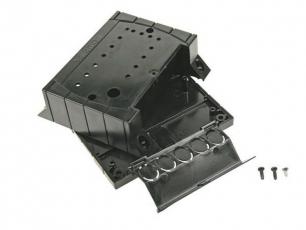 Housing for DIN-connector black 110x110x45mm @ electrokit